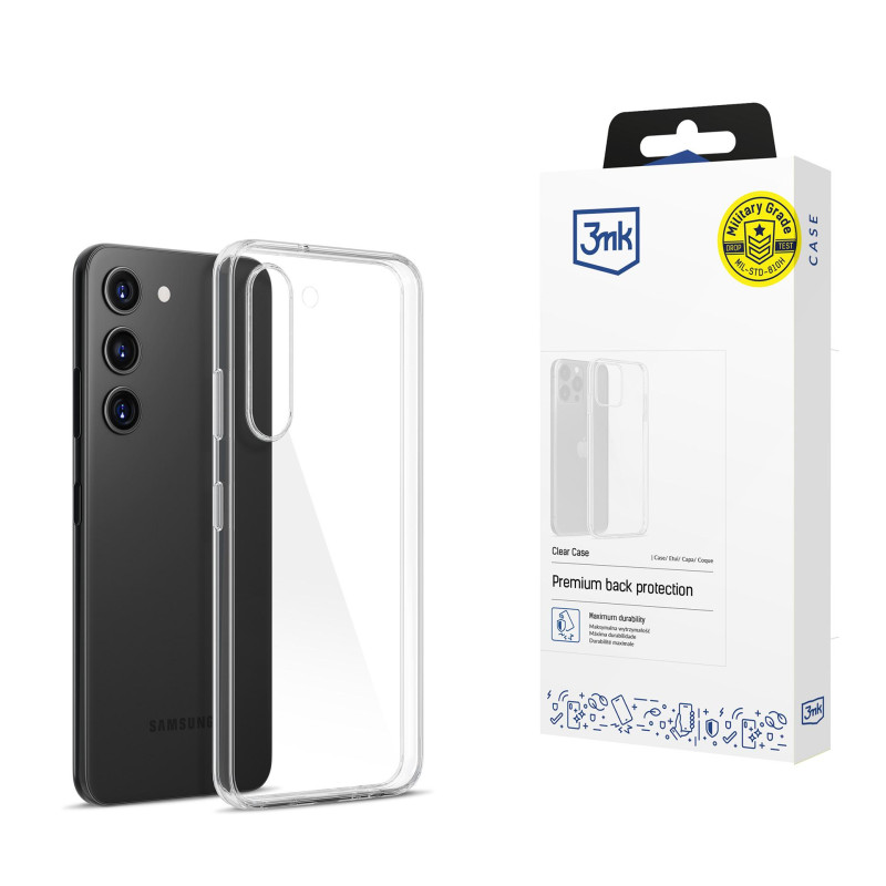 3mk skaidrus dėklas, skirtas Samsung Galaxy S23 5G - skaidrus