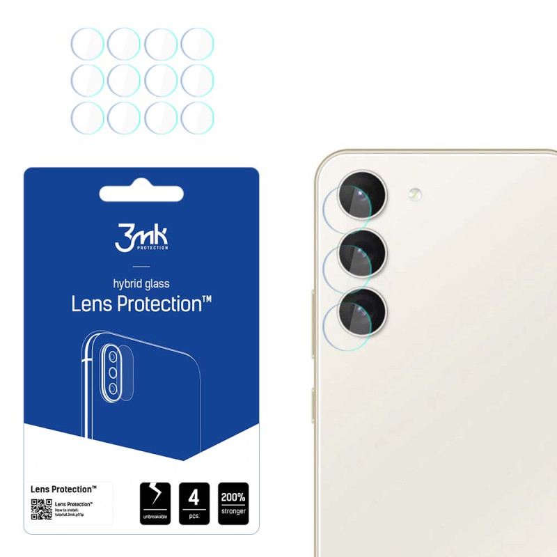 3mk Lens Protection™ hibridinis fotoaparato stiklas, skirtas Samsung Galaxy S23 5G