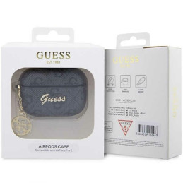 Guess 4G Charm Collection dėklas, skirtas AirPods Pro 2 – juodas