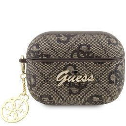 Guess 4G Charm Collection dėklas, skirtas AirPods Pro 2 – rudas