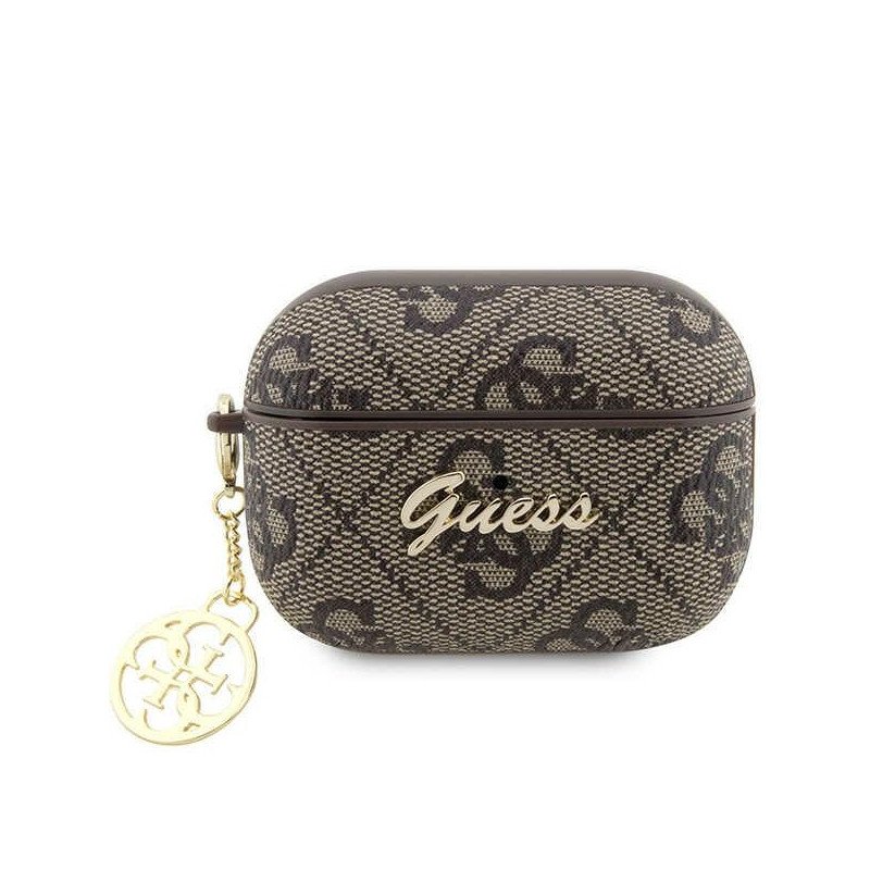 Guess 4G Charm Collection dėklas, skirtas AirPods Pro 2 – rudas