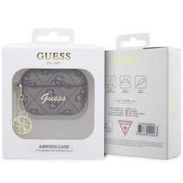 Guess 4G Charm Collection dėklas, skirtas AirPods Pro 2 – rudas