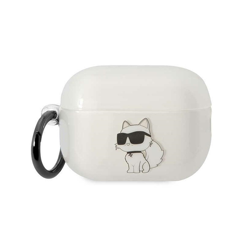 Karl Lagerfeld Ikonik Choupette dėklas, skirtas AirPods Pro 2 - skaidrus