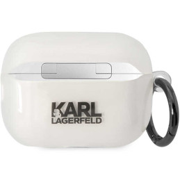 Karl Lagerfeld Ikonik Choupette dėklas, skirtas AirPods Pro 2 - skaidrus