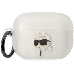 Karl Lagerfeld Ikonik Karl dėklas, skirtas AirPods Pro 2 - skaidrus