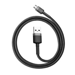 „Baseus Cafule“ kabelis CAMKLF-AG1 USB-A / mikro USB 2.4A 0,5 m - juodai pilkas