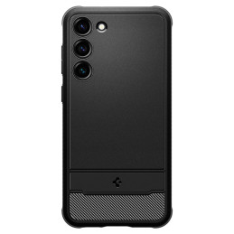 Spigen Rugged Armor dėklas, skirtas Samsung Galaxy S23 - matinė juoda