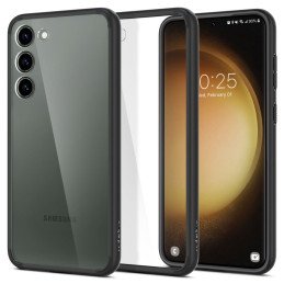 Spigen Ultra Hybrid dėklas, skirtas Samsung Galaxy S23 - matinė juoda