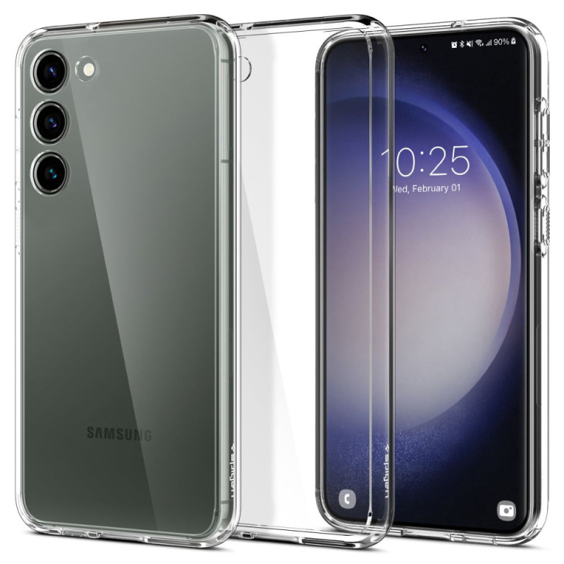 Spigen Ultra Hybrid dėklas, skirtas Samsung Galaxy S23+ - skaidrus