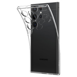 Spigen Skystųjų kristalų dėklas, skirtas Samsung Galaxy S23 Ultra - skaidrus