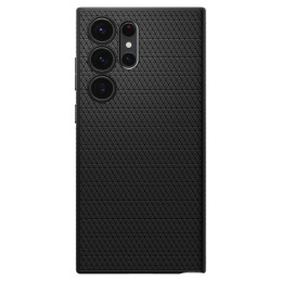 Spigen Liquid Air dėklas, skirtas Samsung Galaxy S23 Ultra - matinė juoda