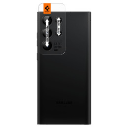 Spigen Glas.tR EZ Fit Optik Camera Protector Samsung Galaxy S23 Ultra - Juoda 2 vnt.
