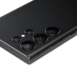Spigen Glas.tR EZ Fit Optik Camera Protector Samsung Galaxy S23 Ultra - Juoda 2 vnt.