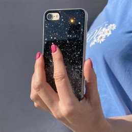 Wozinsky Star Glitter blizgus dėklo dangtelis su blizgučiais, skirtas Samsung Galaxy A42 5G rožinei