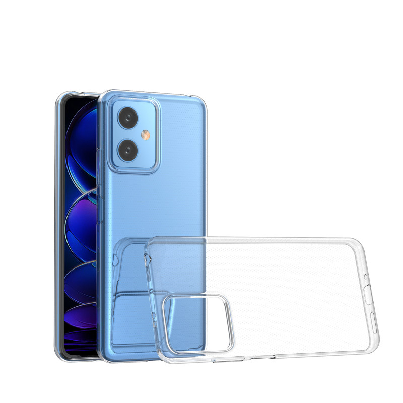 Itin skaidrus 0,5 mm dėklas Xiaomi Poco X5 5G / Redmi Note 12 5G plonas dangtelis, skaidrus