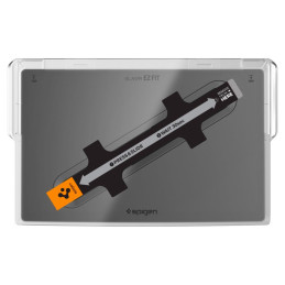 „Spigen Glas.tR EZ Fit“ grūdintas stiklas, skirtas „Tesla Model X 2022“ / „Model S 2021“ – juodas