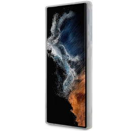 Guess Marble Collection dėklas, skirtas Samsung Galaxy S23 Ultra - baltas