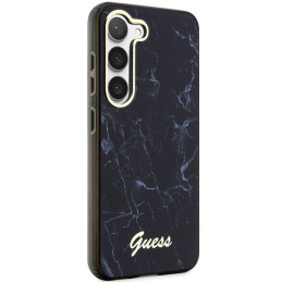 Guess Marble Collection dėklas, skirtas Samsung Galaxy S23+ - juodas