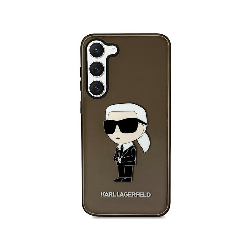 Karl Lagerfeld Ikonik Karl dėklas Samsung Galaxy S23 - juodas
