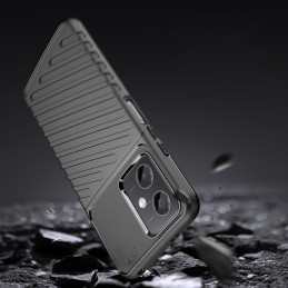 „Thunder Case Xiaomi Poco X5 5G“ / „Redmi Note 12 5G“ silikoninis šarvuotas dangtelis juodas