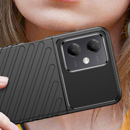 „Thunder Case Xiaomi Poco X5 5G“ / „Redmi Note 12 5G“ silikoninis šarvuotas dangtelis juodas