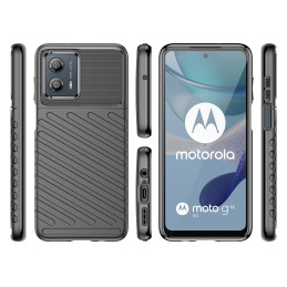 Thunder Dėklas Motorola Moto G53, silikonas, šarvuotas dangtelis, juodas
