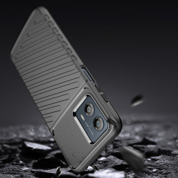 Thunder Dėklas Motorola Moto G53, silikonas, šarvuotas dangtelis, juodas