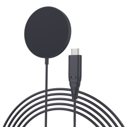 Choetech belaidis magnetinis įkroviklis 15W MagSafe iPhone 12/ 13/ 14 black (T518-F-BK)