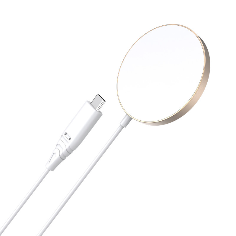 „Choetech“ 15 W belaidis magnetinis „MagSafe“ įkroviklis, skirtas „iPhone 12/ 13/ 14 Gold“ (T518-F-GO)
