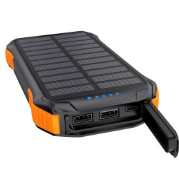 Choetech B659 saulės indukcinis maitinimo blokas 10000mAh Qi 5W - oranžinė