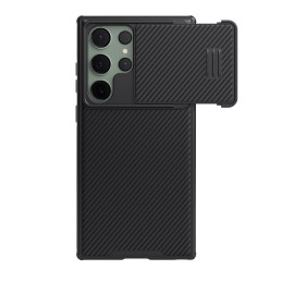 Nillkin CamShield S magnetinis dėklas, skirtas Samsung Galaxy S23 Ultra Cover su MagSafe su fotoaparato apsauga juoda