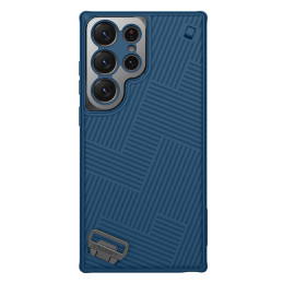 Nillkin Strap Case Dėklas, skirtas Samsung Galaxy S23 Ultra Armored Cover with Hand Strap Blue