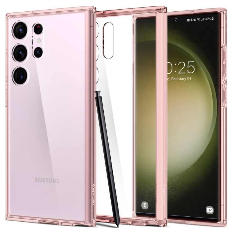 Spigen Ultra Hybrid dėklas Samsung Galaxy S23 Ultra - rožinis
