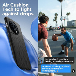 Spigen Liquid Air dėklas, skirtas OnePlus 11 5G - matinė juoda