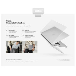 Uniq Claro dėklas skirtas MacBook Air 13 (2022) - skaidrus