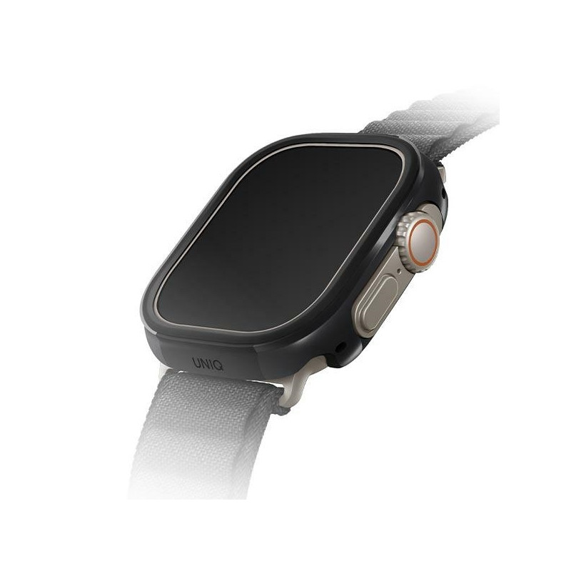 UNIQ Valencia dėklas Apple Watch Ultra 49 mm - juodas