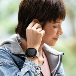 UNIQ Valencia dėklas Apple Watch Ultra 49 mm - juodas