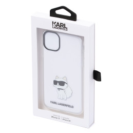 Karl Lagerfeld Ikonik Choupette dėklas iPhone 11 / Xr - skaidrus