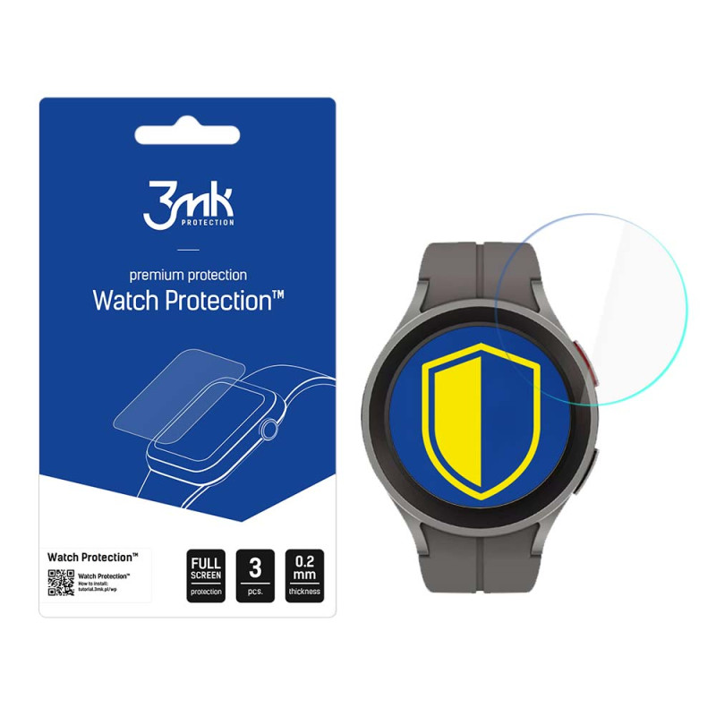 3mk Watch Protection™ v. FlexibleGlass Lite hibridinis stiklas ant Samsung Galaxy Watch 5 Pro 45 mm