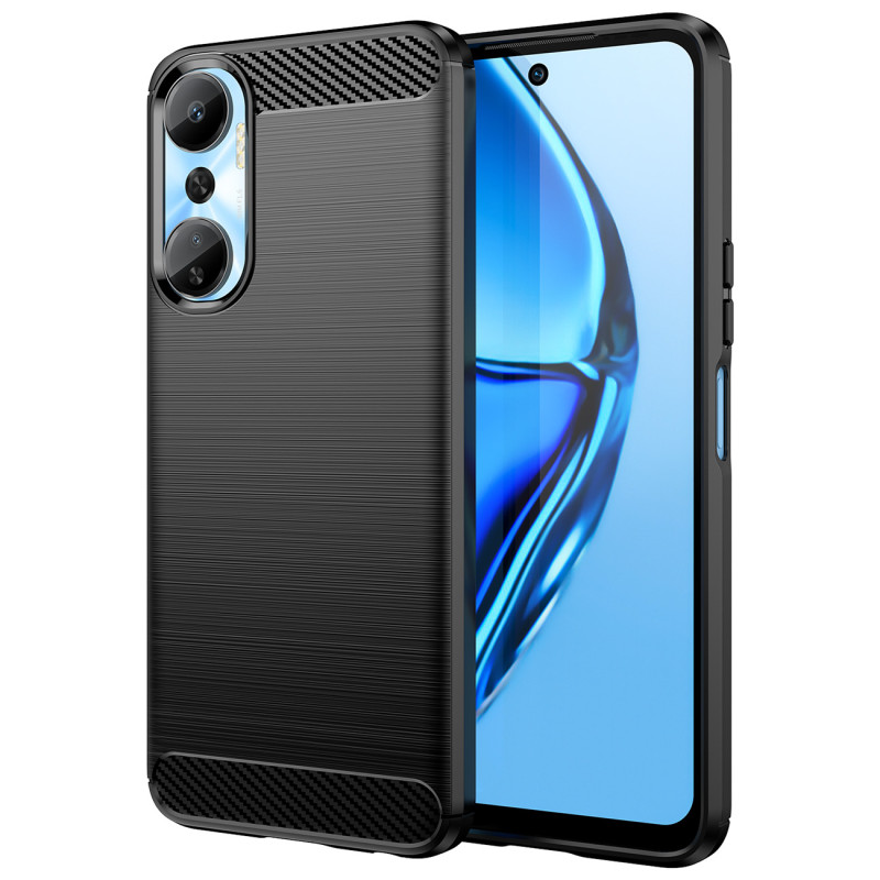 Anglies dėklas Infinix Hot 20 lankstus silikoninis anglies dangtelis juodas