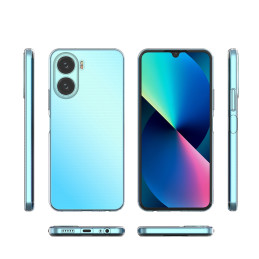 Itin skaidrus 0,5 mm dėklas, skirtas Vivo Y16 / Vivo Y02s plonu dangteliu, skaidrus