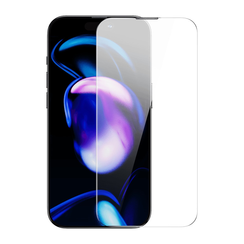 Baseus viso ekrano grūdintas stiklas, skirtas iPhone 14 Pro su 0,4 mm garsiakalbio dangteliu + montavimo komplektas
