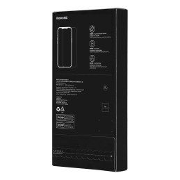 Baseus viso ekrano grūdintas stiklas, skirtas iPhone 14 Pro su 0,4 mm garsiakalbio dangteliu + montavimo komplektas