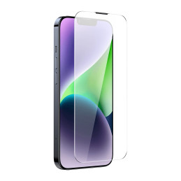 Baseus grūdintas stiklas, skirtas iPhone 14 Plus / 13 Pro Max per visą ekraną su 0,4 mm garsiakalbio dangteliu + tvirtin...