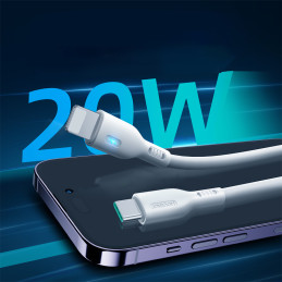 Joyroom Premium Series A13 Lightning / USB-C 20W 2m laidas - baltas