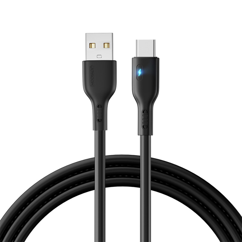 Joyroom Premium Series A13 USB-A / USB-C 3A laidas 2m - juodas