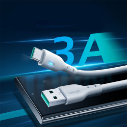 Joyroom Premium Series A13 USB-A / USB-C 3A laidas 2m - baltas