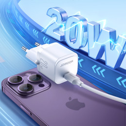 USB C 20W PD Joyroom JR-TCF02 mini įkroviklis - baltas