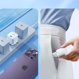 USB C 20W PD Joyroom JR-TCF02 mini įkroviklis - baltas