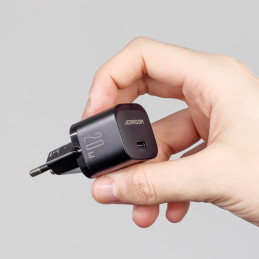 Mini USB C 20W PD Joyroom JR-TCF02 įkroviklis - juodas